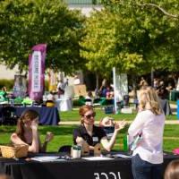 Candid of event containing employer tables